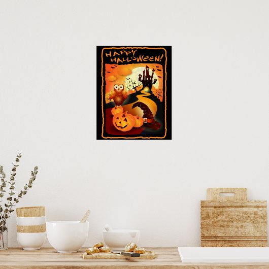 Poster Joyeux Halloween ! (Cuisine)