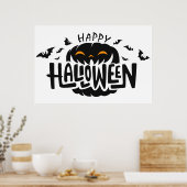 Poster Joyeux Halloween (Cuisine)