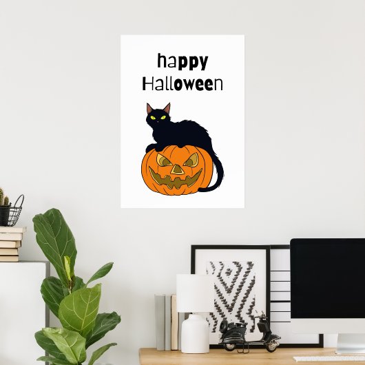 Poster Joyeux Halloween (Bureau à domicile)
