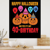Poster Joyeux Halloween 40e anniversaire (Cuisine)