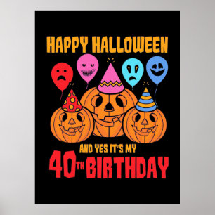 Poster Joyeux Halloween 40e anniversaire