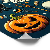 Poster Joyeux Halloween Amusant & Épouvantable (Coin)
