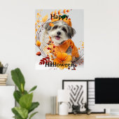 Poster Joyeux Halloween, arf...arf (Bureau à domicile)