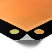 Poster Joyeux Halloween Chat Noir et Acrobate (Coin)