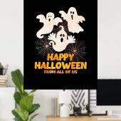 Poster Joyeux Halloween de nous tous (Bureau à domicile)