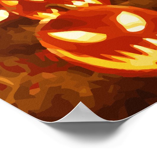 Poster Joyeux Halloween Jack O Lanterns (Coin)