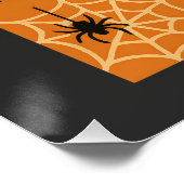 Poster Joyeux Halloween mignonne Spider Retro Party (Coin)