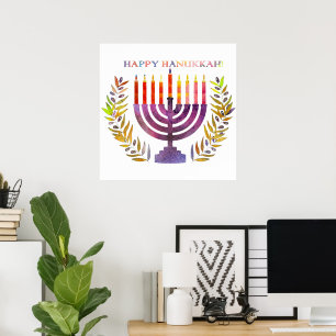 Poster Joyeux Hanukkah