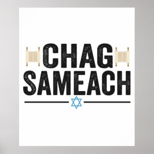 Poster Joyeux Hanukkah Hanukkah Fête juive hébraïque