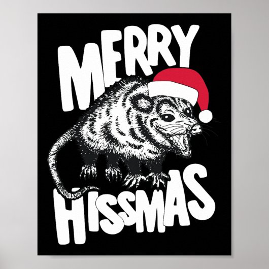 Poster Joyeux Hissmas drôle de pull de Noël moche Party (Devant)