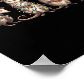 Poster Joyeux Hissmas Opossum Noël Noël Noël Chapeau Noël (Coin)