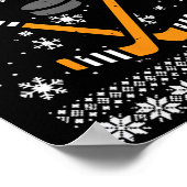 Poster Joyeux Hockeydays Noël moche Noël Noël Noël Noël H (Coin)