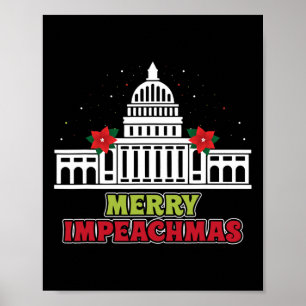 Poster Joyeux Impeachmas Anti-trump Démocrate Noël Gif