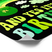 Poster Joyeux Jour de la Saint Patrick Anniversaire Saint (Coin)