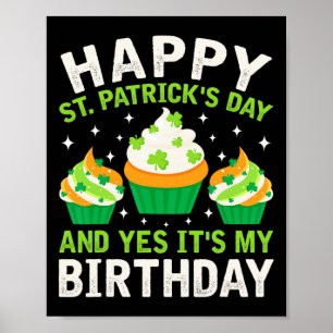 Poster Joyeux Jour de la Saint Patrick Anniversaire Saint