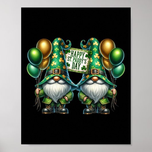 Poster Joyeux Jour de la Saint Patrick Gnome Pour Femmes (Devant)