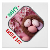Poster Joyeux jour de Pâques - Bonheur (Devant)