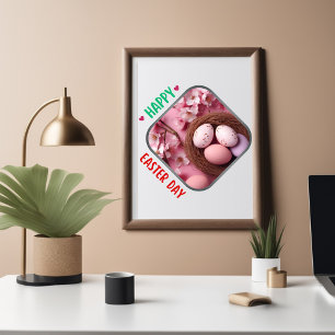 Poster Joyeux jour de Pâques - Bonheur