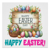Poster Joyeux jour de Pâques - Homme (Devant)