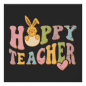 Poster Joyeux Jour de Pâques - Oeufs de Pâques Drôle (Devant)