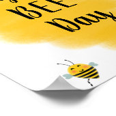 Poster Joyeux Jour des abeilles | Bumble Bee Symbole de f (Coin)