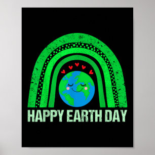 Poster Joyeux Jour des terres 2023 Chemises mignonnes enf
