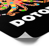 Poster Joyeux Jour Dot Octopus Dotopus Funny Pun Animal (Coin)