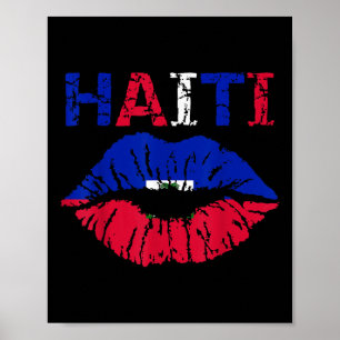 Poster Joyeux Jour du Drapeau haïtien Fête de l'Indépenda
