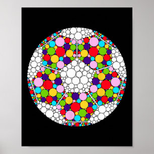 Poster Joyeux jour du point Football à pois Art Étudiant