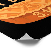 Poster Joyeux Jour Pi 3.14 Jour Pie Funny Fonctions Math  (Coin)