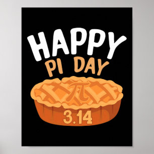 Poster Joyeux Jour Pi 3.14 Jour Pie Funny Fonctions Math 