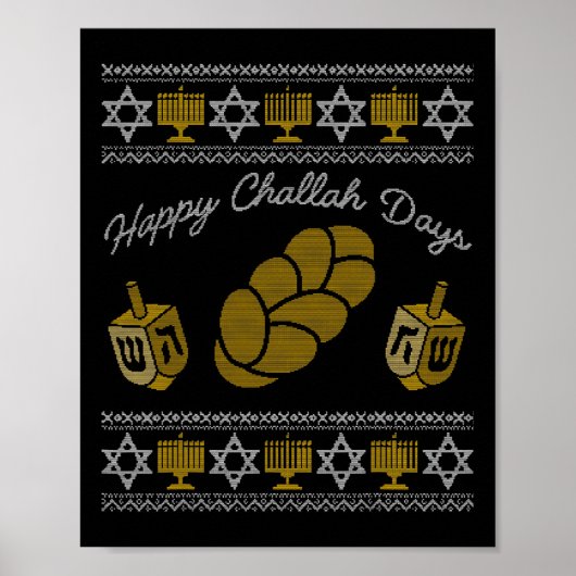 Poster Joyeux Jours de Challah (Devant)