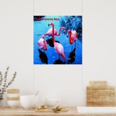 Poster Joyeux Jours de danse flamants (Cuisine)