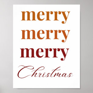 Poster joyeux joyeux joyeux noël