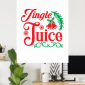 Poster Joyeux Joyeux Jus de Jingle Joyeux (Bureau à domicile)