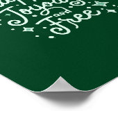 Poster Joyeux, Joyeux, Libre, Joyeux, Noël (Coin)