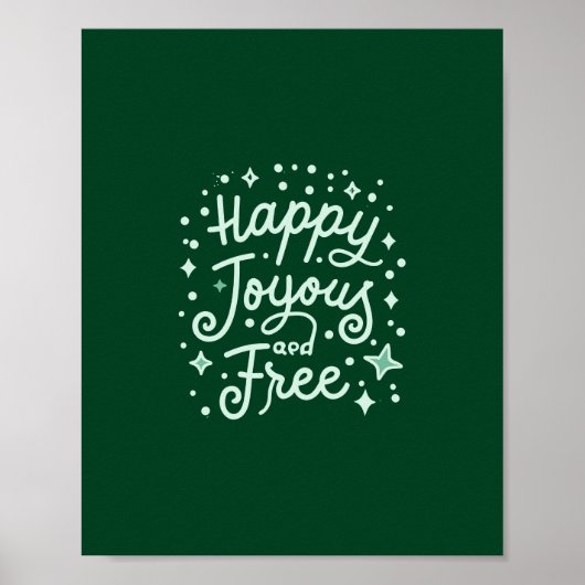 Poster Joyeux, Joyeux, Libre, Joyeux, Noël (Devant)
