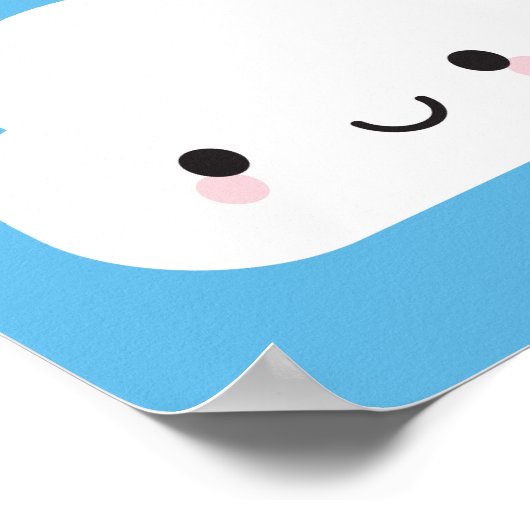 Poster Joyeux Kawaii Cloud (Coin)