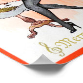 Poster Joyeux Krampus et Temptress Vintage Noël Mini (Coin)