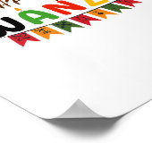 Poster Joyeux Kwanzaa - 7 Principes Des Tee - shirts De K (Coin)