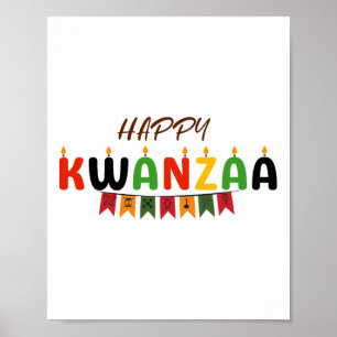 Poster Joyeux Kwanzaa - 7 Principes Des Tee - shirts De K