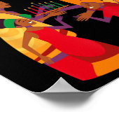 Poster Joyeux Kwanzaa Kinara-sept bougies Principes de K (Coin)