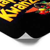 Poster Joyeux Kwanzaa Noël Afro-américain Happy Kwanza (Coin)