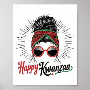 Poster Joyeux Kwanzaa Sept Principes De Kwanzaa Messy Bu