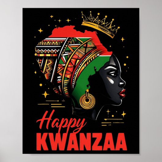 Poster Joyeux Kwanzaa Sept Principes Des Femmes Kwanzaa 2 (Devant)