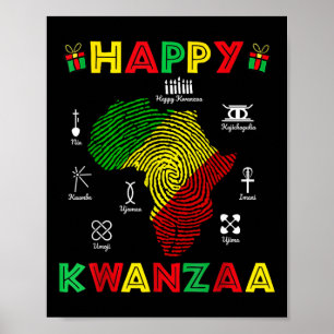 Poster Joyeux Kwanzaa Sept Principes Des Femmes Kwanzaa 7