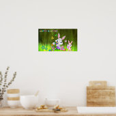 Poster Joyeux lapins de Pâques (Cuisine)