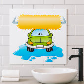 Poster Joyeux lavage de voiture