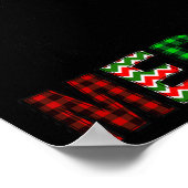 Poster Joyeux Leopard Pajama Femmes Messy Bun Reindeer Ch (Coin)