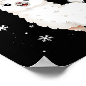 Poster Joyeux Llamas Drôle Noël Llama Vacances Animales (Coin)